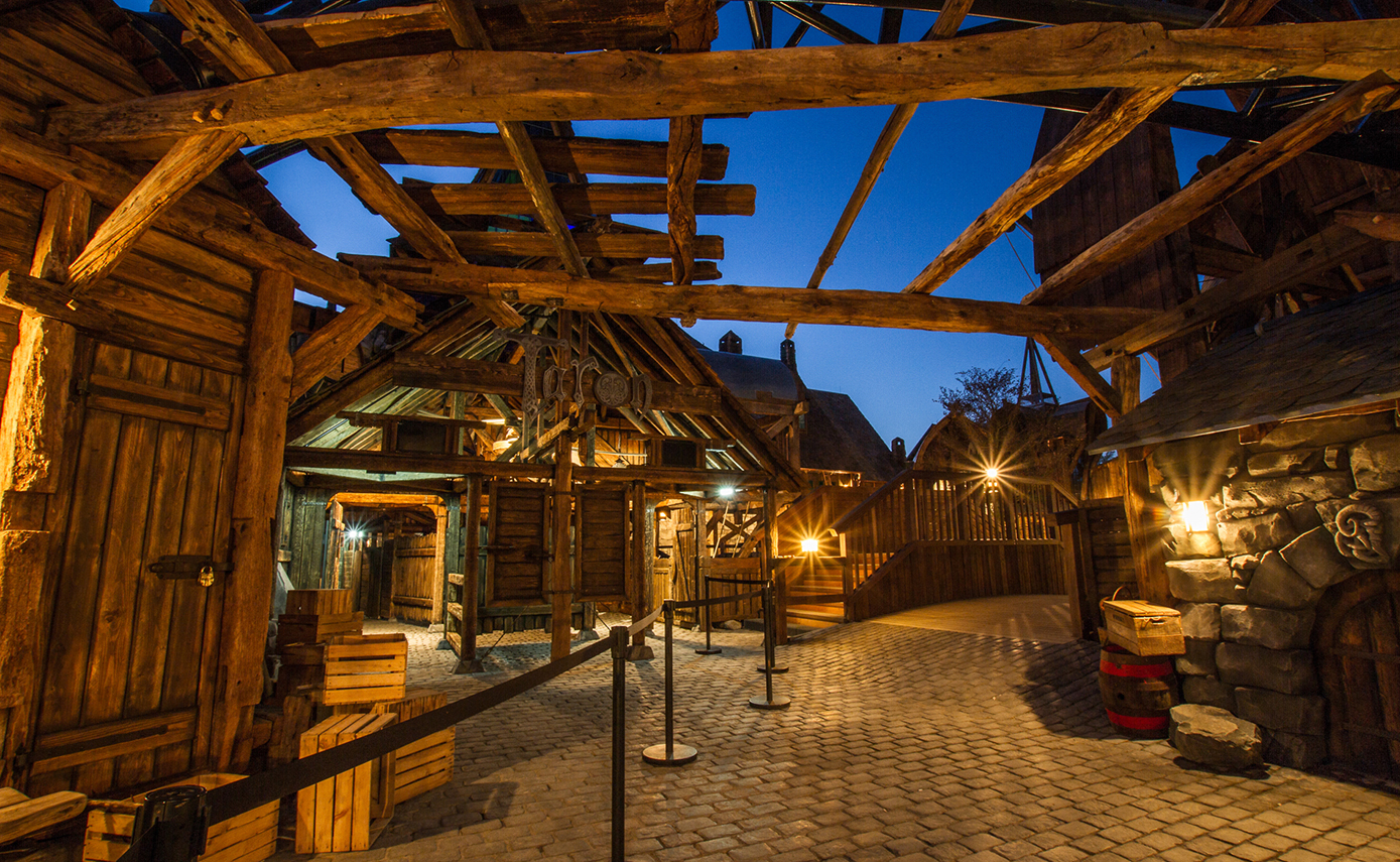 Referenzbild vom Phantasialand in Brühl, Außenbeleuchtung