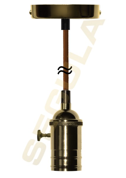 Pendelleuchte messing Drehschalter 50518