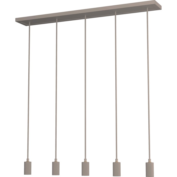 Pendelleuchte Madox, 5er, desert sand, E27, 70668