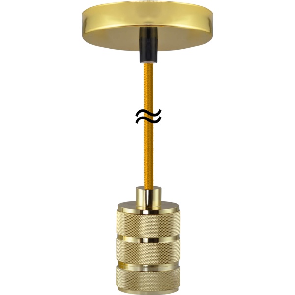 Pendelleuchte Vegas goldfarben E27 50565