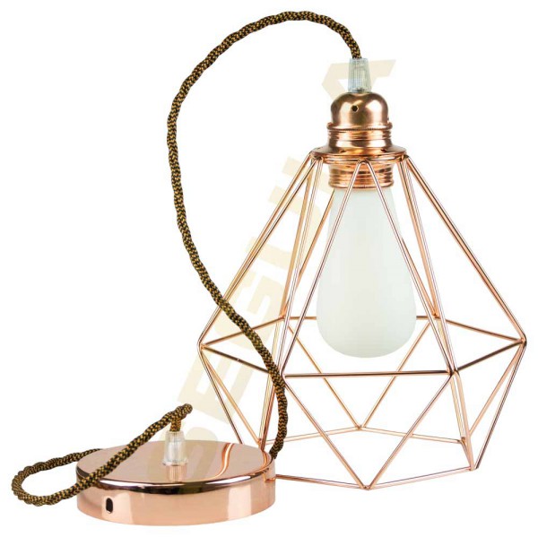 Pendelleuchte DIAMANT Kupfer, E27, 80514