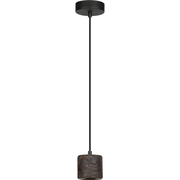 Pendelleuchte PINO pine wood and walnut finish E27, 80341