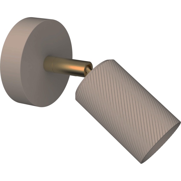 Wandfassung BRONX SINGLE, E27, desert sand, 70645