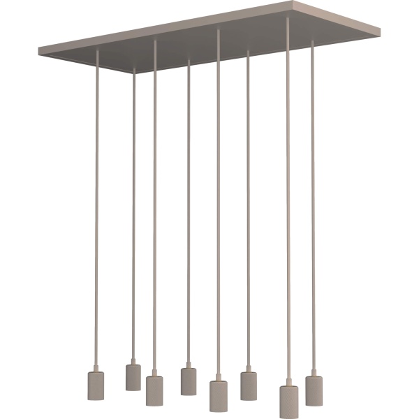 Pendelleuchte Madox, 8er, desert sand, E27, 70669