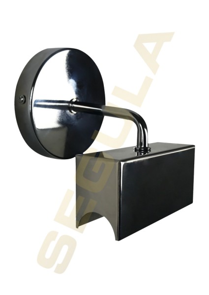 50579 Wandfassung Reno - Metall schwarz - S14d