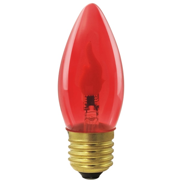 LED Kerze Fire Flame rot E27