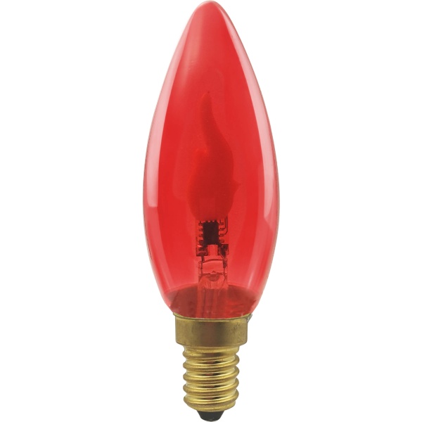 LED Kerze Fire Flame E14 rot