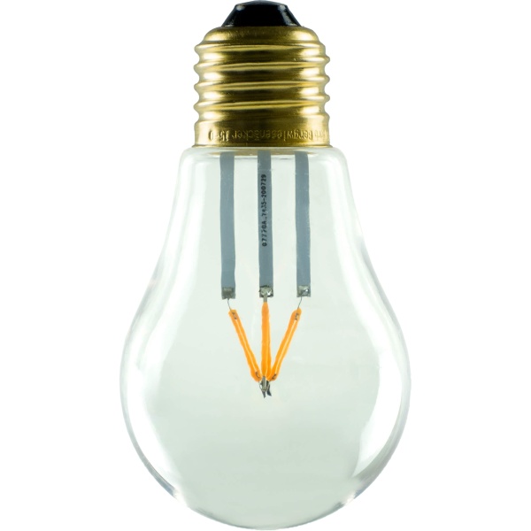 LED Glühlampe Kunststoff stoß- und wasserfest klar E27, IP65, 2200 K, 55212
