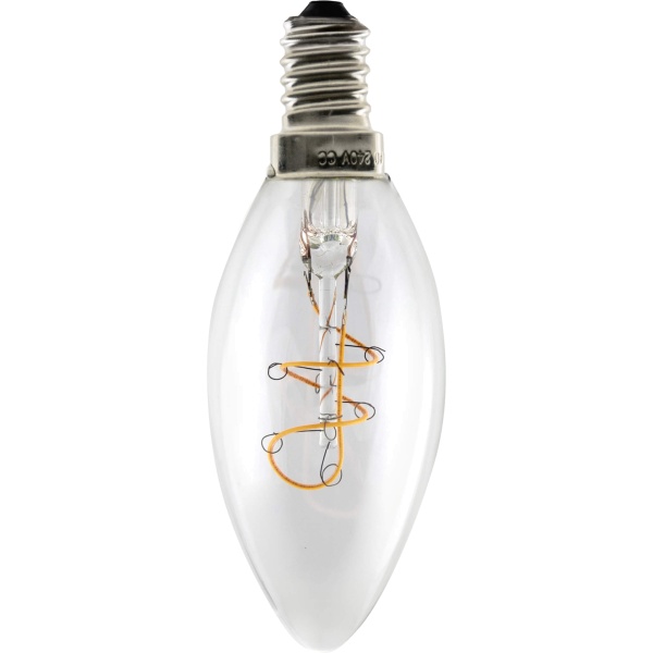 LED Kerze Elegant klar 2700K