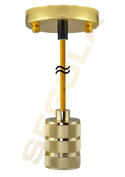 Pendelleuchte Vegas goldfarben E27 50565