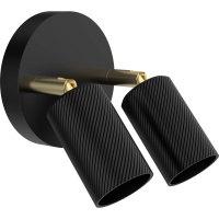 Wandfassung BRONX DOUBLE, E27, schwarz, 70130 Wandfassung BRONX DOUBLE, E27, schwarz, 70130