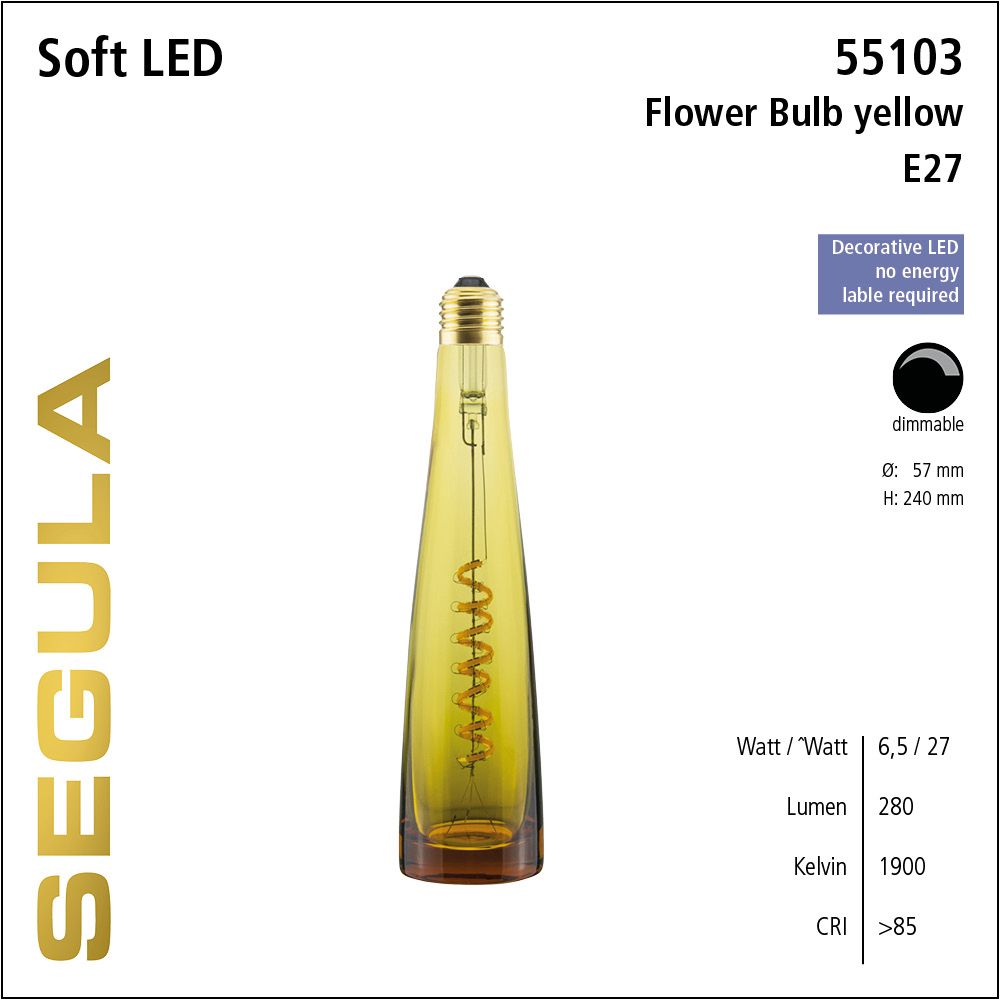 LED Leuchtmittel, dimmbar, Lampe Vase, Filament, Soft Filament, warmweiß, Flaschenform