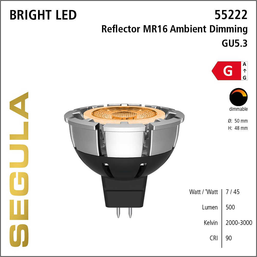 LED Leuchtmittel, Reflector, MR16, dimbare LED, Bright Line Lampe, warmweiß