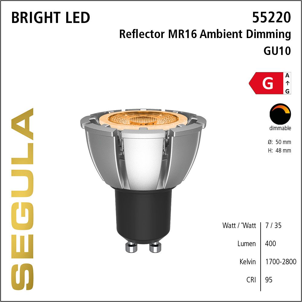 LED Leuchtmittel, Reflector, GU10, dimbare LED, Bright Line Lampe, warmweiß