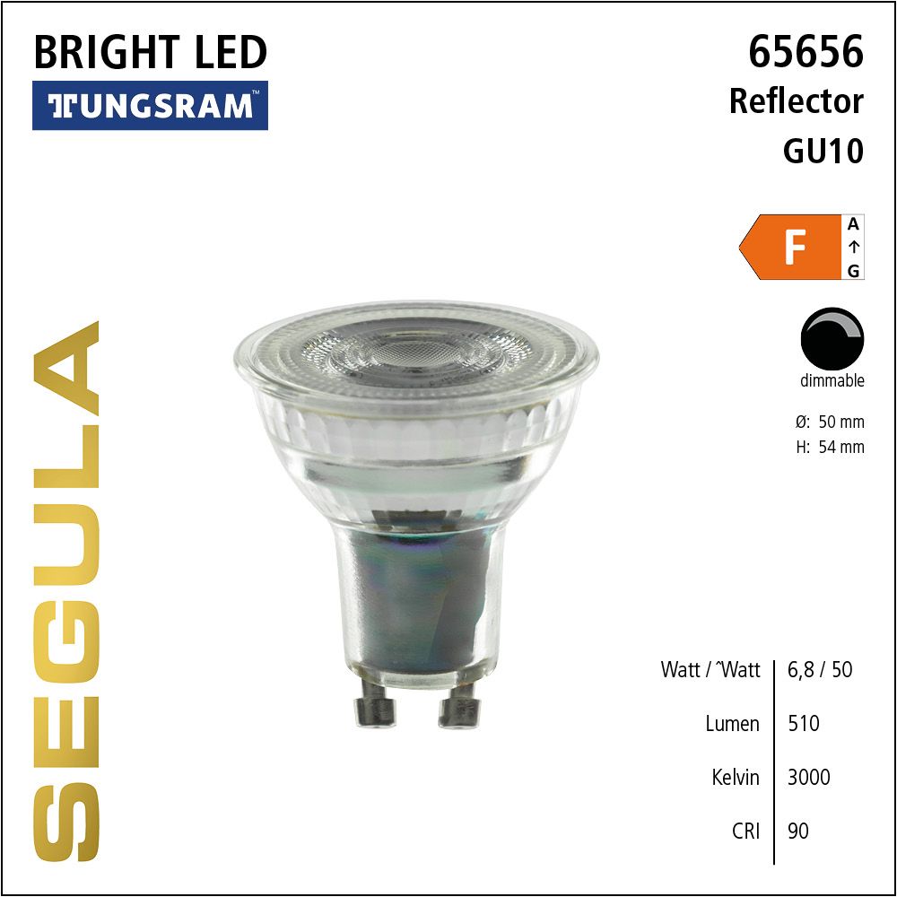 LED Leuchtmittel, Reflector, GU10, dimbare LED, Tungsram, Bright Line Lampe, warmweiß