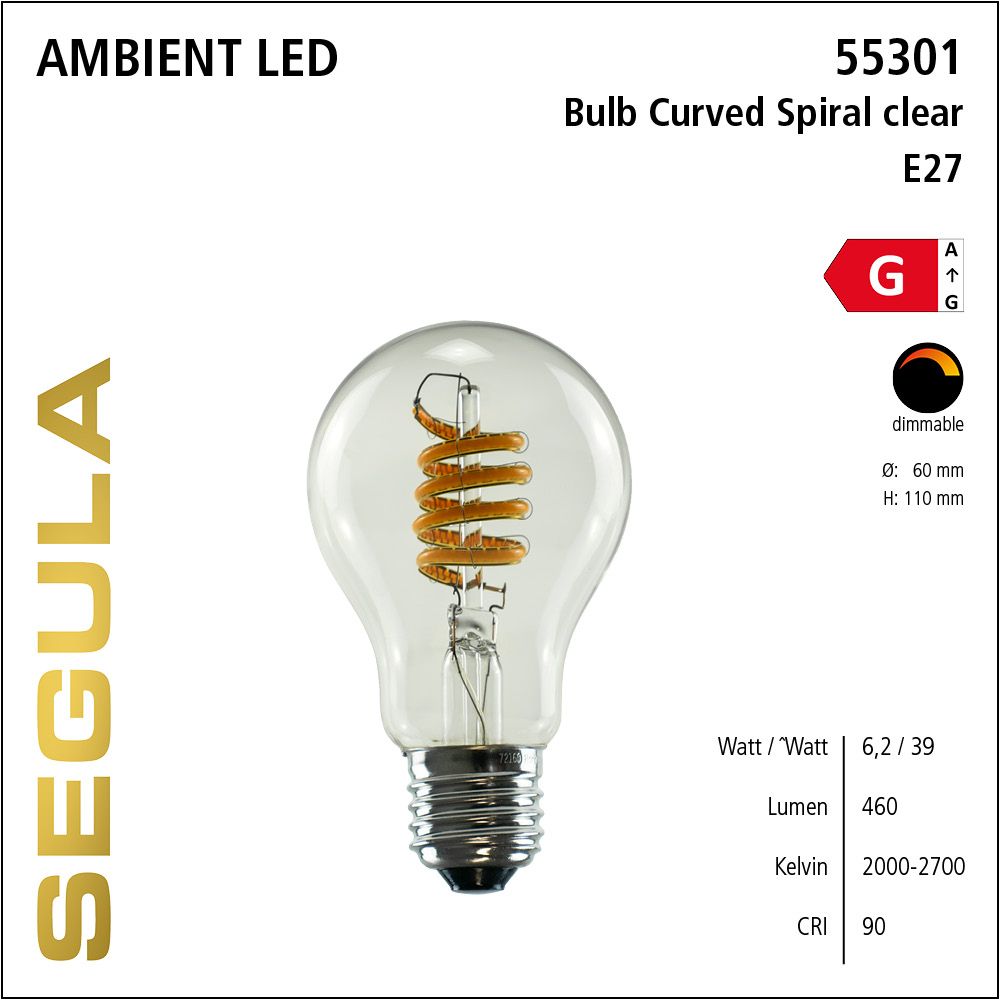 LED Filament Leuchtmittel, dimmbare LED Lampe, E27, Ambient Dimming, Glühlampe, klar