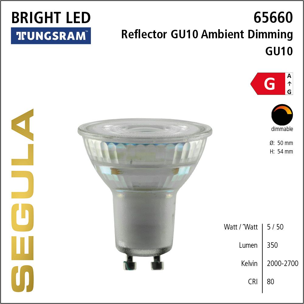 LED Leuchtmittel, Reflector, GU10, dimbare LED, Tungsram, Bright Line Lampe, warmweiß