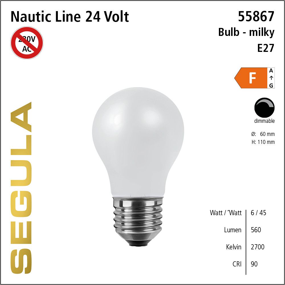 LED Leuchtmittel, 24 Volt, Glühlampe, dimmbar, warmweiß, Filament, LED Lampe, Retrofit