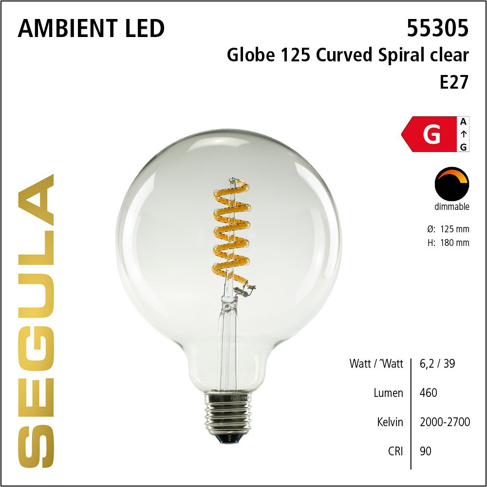LED Filament Leuchtmittel, dimmbare LED Lampe, E27, Ambient Dimming, Globe, klar