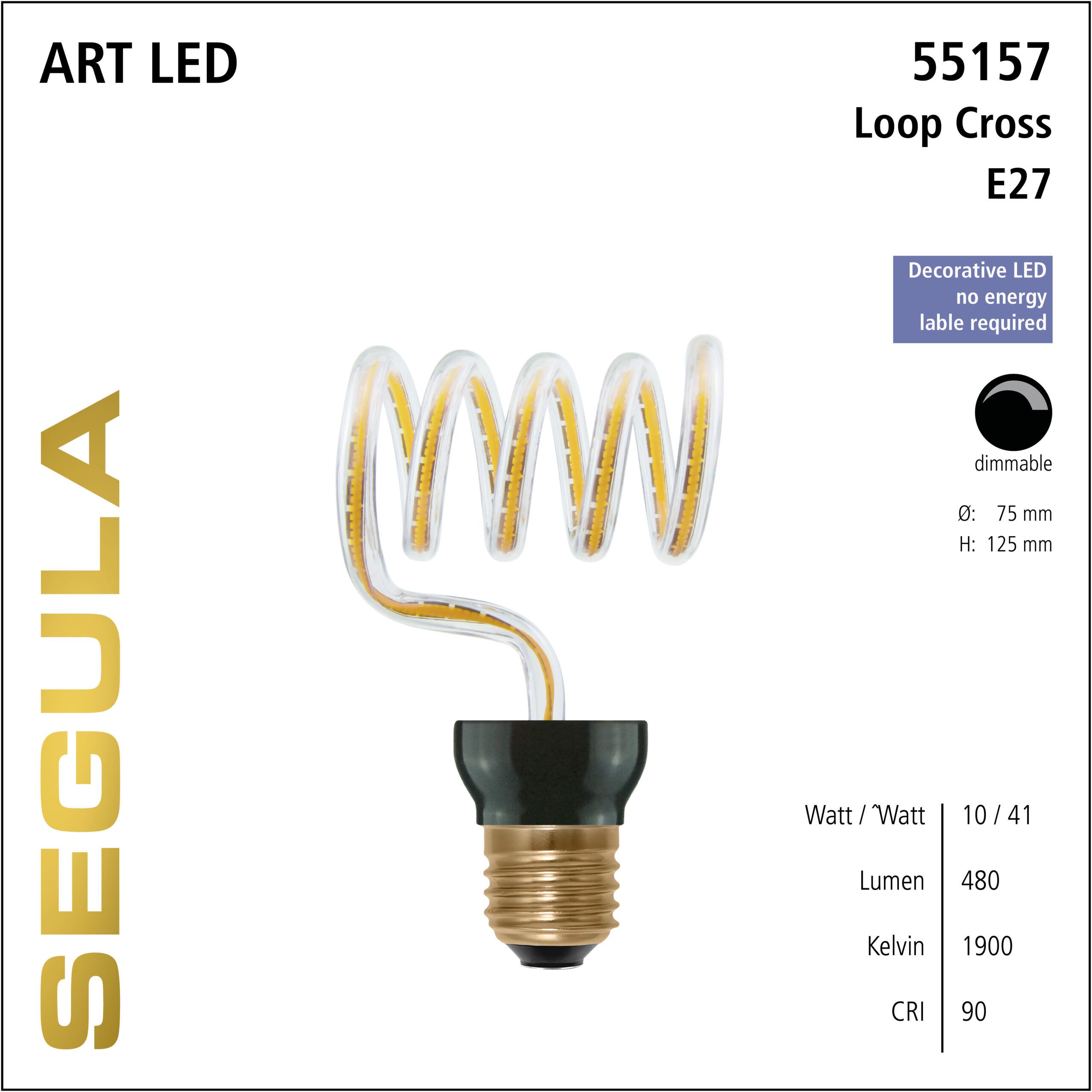 Design LED Leuchtmittel, E27, Polycarbonat, bruchsichere LED Lampe, klar, warmweiß, dimmbare LED