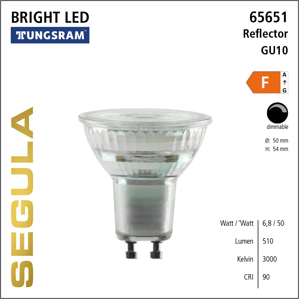 LED Leuchtmittel, Reflector, GU10, dimbare LED, Tungsram, Bright Line Lampe, warmweiß