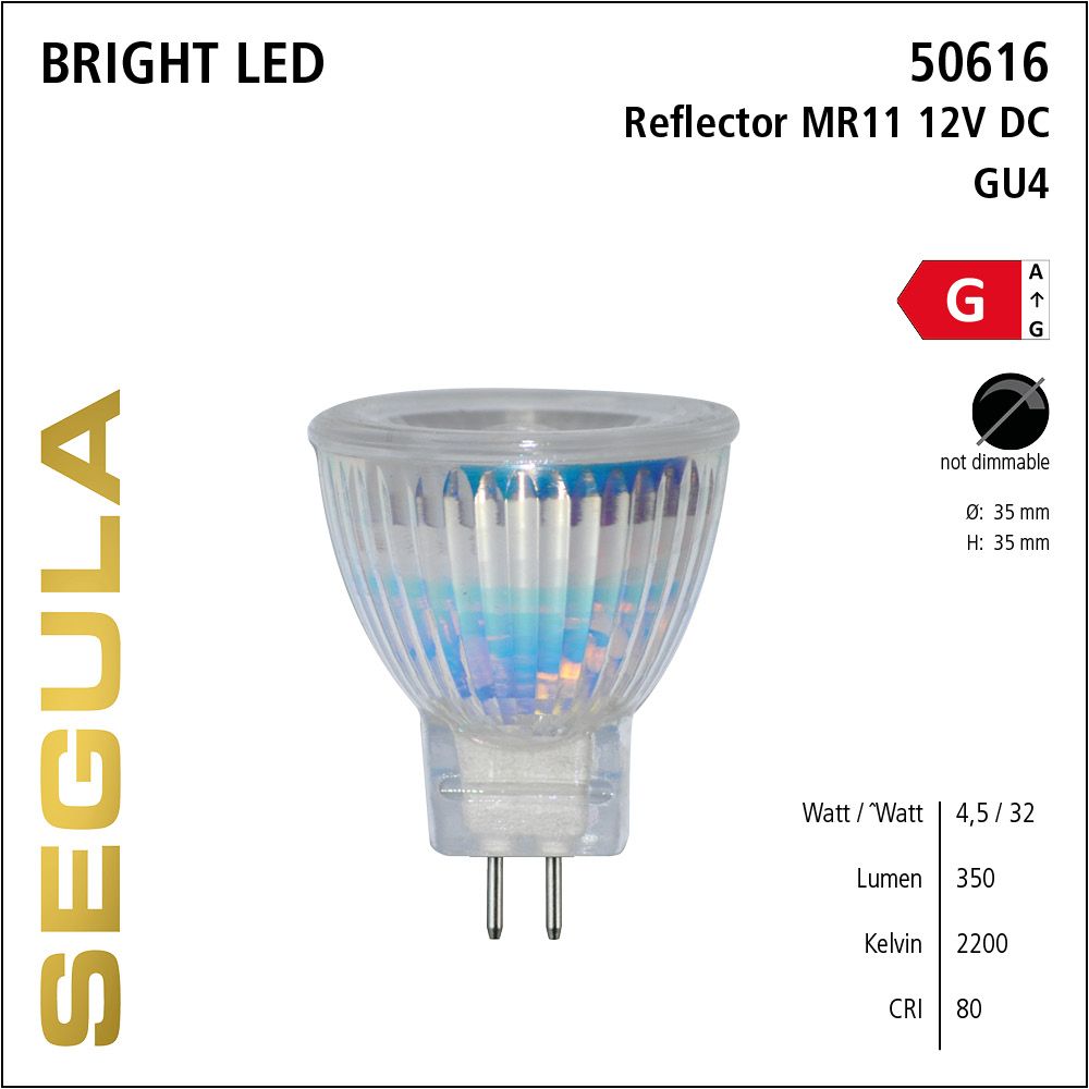 LED Leuchtmittel, Reflector, MR11, Bright Line Lampe, warmweiß