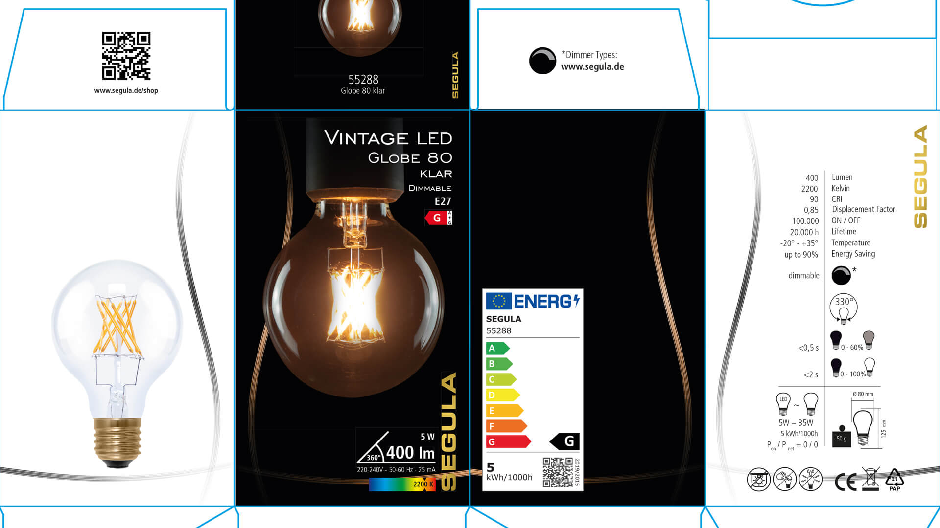 LED Verpackungen technische Zeichen und Symbole SEGULA GmbH